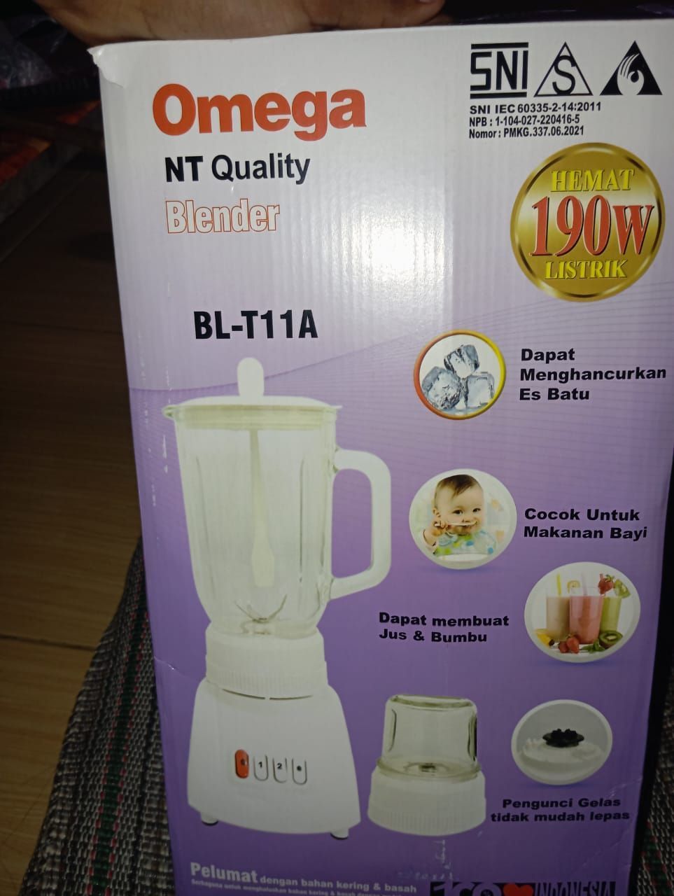 Blender National Omega BL-T11A - Blender Serbaguna dengan Efisiensi Tinggi photo review